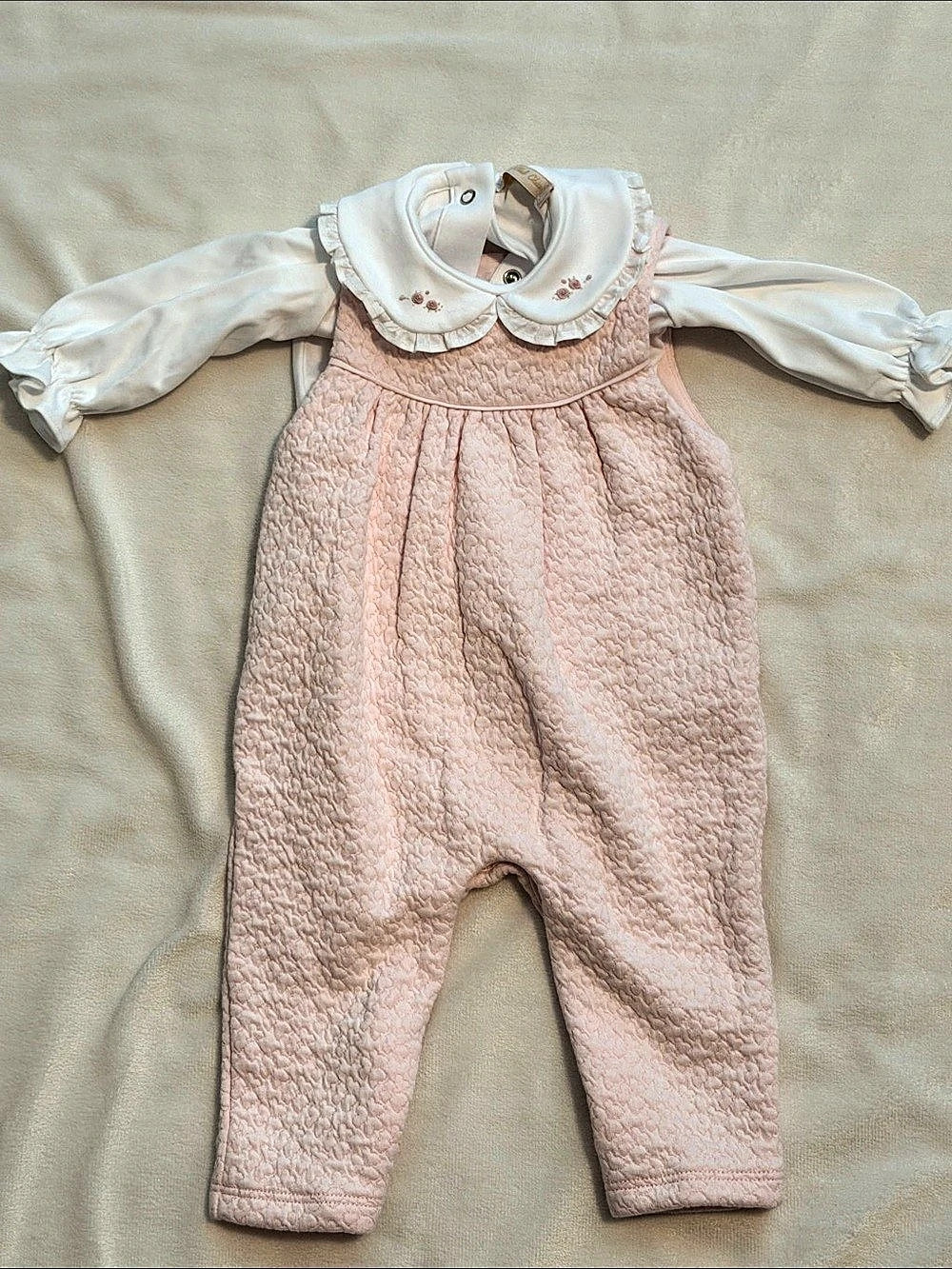 Baby Club Chic -Pink Quilted Coverall